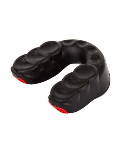 Black and red mouthguard for sports protection